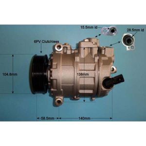 Compressor (AirCon Pump) VW Amorak 2.0 BiTDi Diesel (Sept 2010 to Mar 2012)