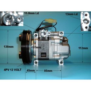 Compressor (AirCon Pump) Mazda 323 / 323F 1.6 16v Petrol (Jan 2001 to May 2004)