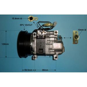 Compressor (AirCon Pump) Mazda 626 1.8 Petrol (Jun 1997 to Dec 1999)