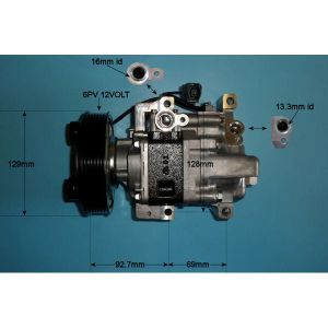 Compressor (AirCon Pump) Mazda 6 1.8 16v Petrol (Aug 2002 to Aug 2007)