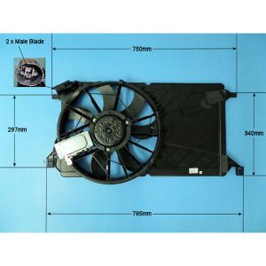 Condenser Cooling Fan Mazda 3 1.6 16V Petrol (Aug 2003 to Sept 2009)