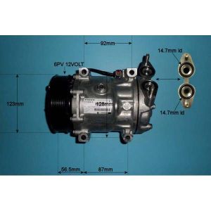 Compressor (AirCon Pump) Mazda 3 1.6 CDi Diesel (Aug 2003 to Sep 2009)