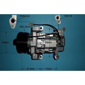 Compressor (AirCon Pump) Mazda 3 1.6 16v Petrol (Aug 2003 to Sep 2009)