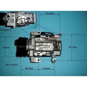 Compressor (AirCon Pump) Mazda 3 1.6 16v Petrol (Aug 2003 to Sep 2009)