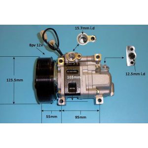 Compressor (AirCon Pump) Mazda 6 2.3 16v Petrol (Aug 2002 to Aug 2007)