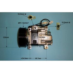 Compressor (AirCon Pump) Mazda 6 2.0 CD Diesel (Aug 2007 to Jul 2013)