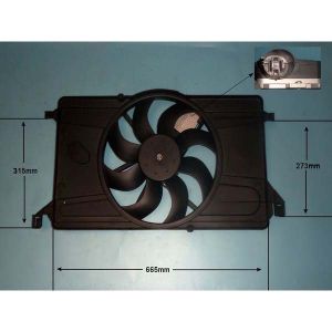 Radiator Cooling Fan Mazda 3 1.4 16v Petrol (Aug 2003 to Sep 2009)