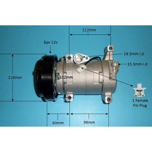 Compressor (AirCon Pump) Mazda 3 1.6 Petrol (Jun 2009 to Dec 2012)