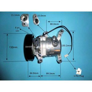 Compressor (AirCon Pump) Mazda 3 1.6 Petrol (Jan 2013 to Sep 2014)