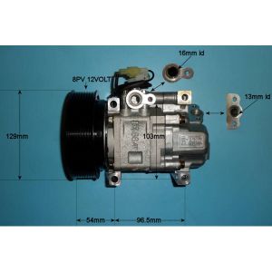 Compressor (AirCon Pump) Mazda 6 2.3 16v Petrol (Aug 2002 to Aug 2007)