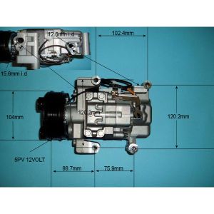 Compressor (AirCon Pump) Mazda 3 2.0 16v Petrol (Aug 2003 to Aug 2004)