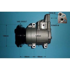 Compressor (AirCon Pump) Mazda BT 50 Pick Up 2.5 D Diesel (Apr 1996 to Apr 2004)