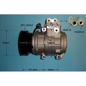 Compressor (AirCon Pump) Mazda 2 1.4 CDi Diesel (Mar 2003 to Oct 2007)