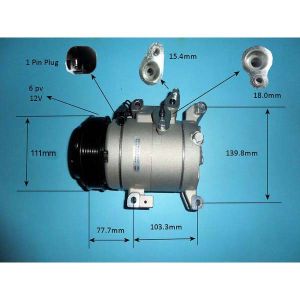 Compressor (AirCon Pump) Mazda 6 2.0 Petrol (Jan 2013 to Dec 2020)