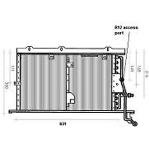 Condenser (AirCon Radiator) Mercedes SL (R129) 5.0 500SL Petrol (Jun 1989 to Jul 1993)