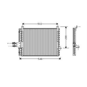 Condenser (AirCon Radiator) Mercedes 200 (W123) 2.0 123 series Petrol (Sep 1976 to Dec 1985)