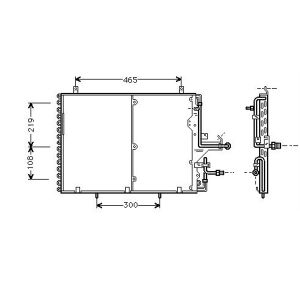 Condenser (AirCon Radiator) Mercedes E Class (W124) 4.0 400E Petrol (Jul 1993 to Oct 1995)