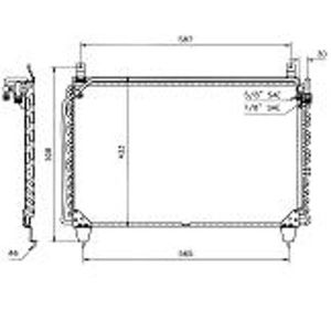 Condenser (AirCon Radiator) Mercedes S Class (W126) 3.8 300SE Petrol (Dec 1979 to Sep 1985)