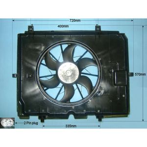 Condenser Cooling Fan Mercedes E Class (W210) 2.2 E220 CDi Diesel (Jun 1998 to Mar 2002)
