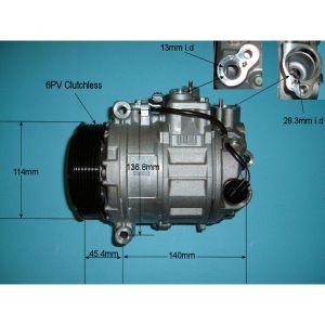 Compressor (AirCon Pump) Mercedes C Class (W203) 2.0 C180 Petrol (Oct 2000 to May 2002)