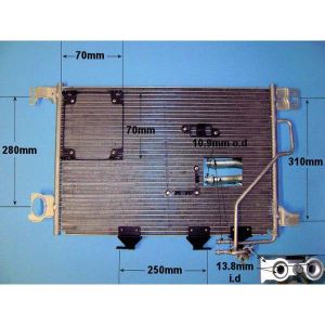 Condenser (AirCon Radiator) Mercedes C Class (W203) 3.2 CDi C320 Diesel (Sep 2004 to Mar 2008)