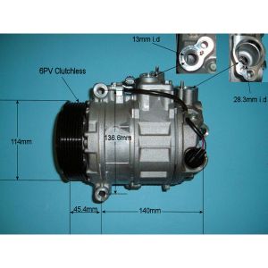 Compressor (AirCon Pump) Mercedes C Class (W203) 2.0 C180 Petrol (Oct 2000 to May 2002)