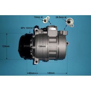 Compressor (AirCon Pump) Mercedes C Class (W202) 2.0 C180 T Petrol (Jun 1998 to Mar 2001)