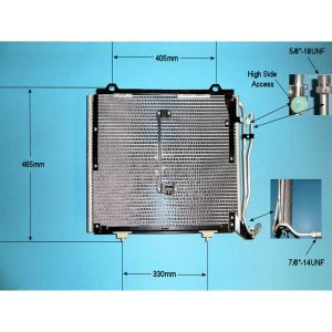 Condenser (AirCon Radiator) Mercedes C Class (W202) 2.2 C220 CDi Diesel (Jun 1998 to May 2000)