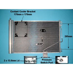 Condenser (AirCon Radiator) Mercedes C Class (W203) 2.2 C200 CDi Diesel (Oct 2003 to Apr 2004)