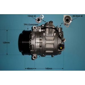 Compressor (AirCon Pump) Mercedes C Class (W203) 1.8 C160 Petrol (Jun 2004 to Apr 2006)