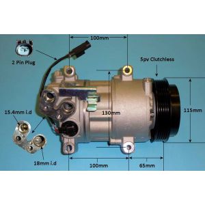 Compressor (AirCon Pump) Mercedes A Class (W169) 1.7 A180 Petrol Manual (Apr 2009 to Jun 2012)