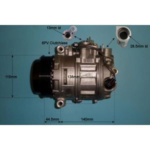 Compressor (AirCon Pump) Mercedes S Class (W221) 3.5 S350 CGi Petrol (Apr 2011 to Dec 2013)