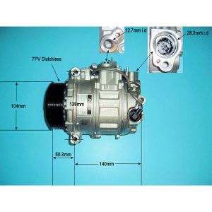 Compressor (AirCon Pump) Mercedes S Class (W221) 3.0 S320 CDi Diesel (Aug 2008 to Dec 2013)