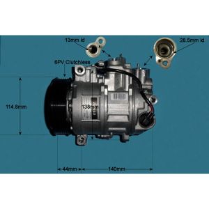 Compressor (AirCon Pump) Mercedes SLK (R171) 3.0 SLK280 Petrol (Jan 2005 to May 2006)
