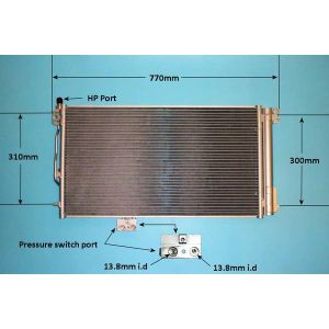 Condenser (AirCon Radiator) Mercedes SLK (R171) 3.0 SLK300 Petrol (Apr 2009 to Feb 2011)