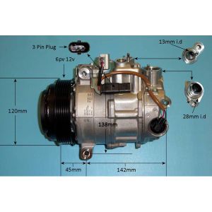Compressor (AirCon Pump) Mercedes CLS (C218) 3.5 350 Petrol Automatic (Jan 2011 to Dec 2017)