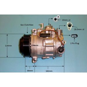 Compressor (AirCon Pump) Mercedes C Class (W204) 2.5 C230 Petrol (May 2010 to Jan 2014)