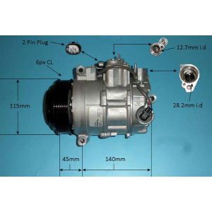 Compressor (AirCon Pump) Mercedes CLS (C218) 5.4 63 AMG Petrol Automatic (Sep 2011 to Dec 2017)