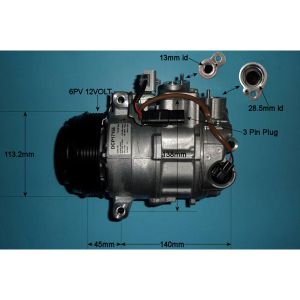 Compressor (AirCon Pump) Mercedes C Class (W204) 1.6 C180 CGI Petrol (Dec 2012 to Jan 2014)