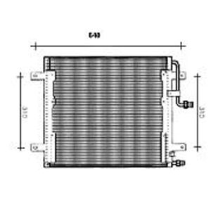 Condenser (AirCon Radiator) Mercedes Truck Vario 615D Diesel (Jul 1996 to 2023)