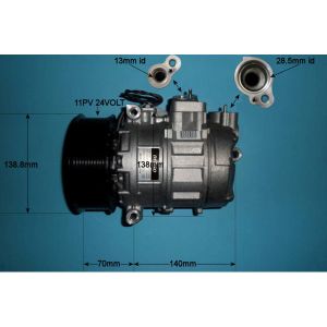 Compressor (AirCon Pump) Mercedes Truck Actros (96-02) 3335 Diesel Manual (Sep 1996 to Oct 2002)