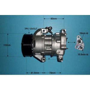 Compressor (AirCon Pump) Mini (R50/R53/R56) 1.4 TD Diesel (Apr 2003 to Jan 2007)