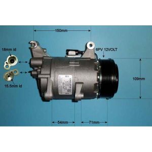 Compressor (AirCon Pump) Mini (R50/R53/R56) 1.6 16v Convetible Petrol (Apr 2003 to Jan 2013)