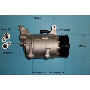 Compressor (AirCon Pump) Mini (R50/R53/R56) 1.6 16v Convetible Petrol (Apr 2003 to Jan 2013)