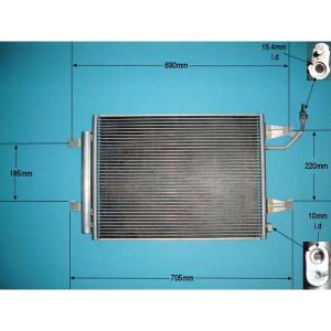 Condenser (AirCon Radiator) Mitsubishi Colt MK6 04-12 1.5 Di-D Diesel (Sep 2008 to Jun 2012)