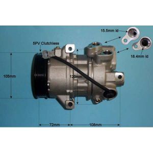 Compressor (AirCon Pump) Mitsubishi Colt MK6 04-12 1.5 Petrol (Jun 2004 to Sep 2008)