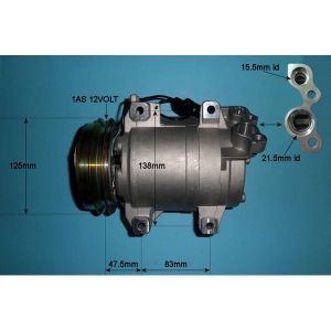 Compressor (AirCon Pump) Mitsubishi L 200 2.5 DiD Diesel (Nov 2005 to Dec 2009)