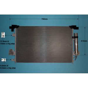 Condenser (AirCon Radiator) Mitsubishi Lancer MK8 CY/ZA (2008-) 1.8 BiFuel Petrol (Feb 2010 to Jun 2010)