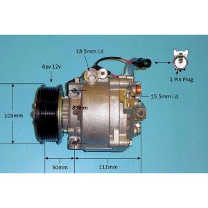 Compressor (AirCon Pump) Mitsubishi Outlander 2.0 Petrol (Dec 2006 to Nov 2012)