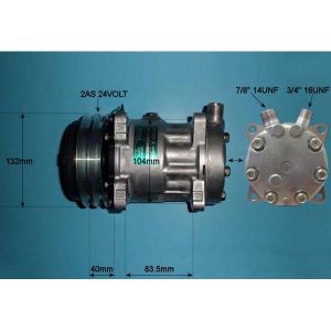 Compressor (AirCon Pump) Moxy Dump Truck MT31 DC9 Diesel (Jan 2002 to 2023)